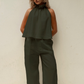 BREEZE PANTS  - PALM GREEN