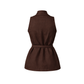 Crossed Vest - Deep Brown