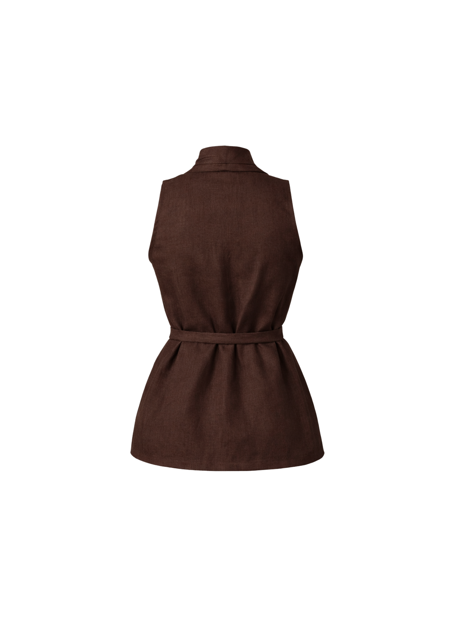 Crossed Vest - Deep Brown