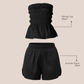SHIRING SET COTTON  - BLACK