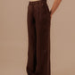 SUIT PANTS - DEEP BROWN