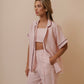 LINEN SHIRT - DUSTY ROSE