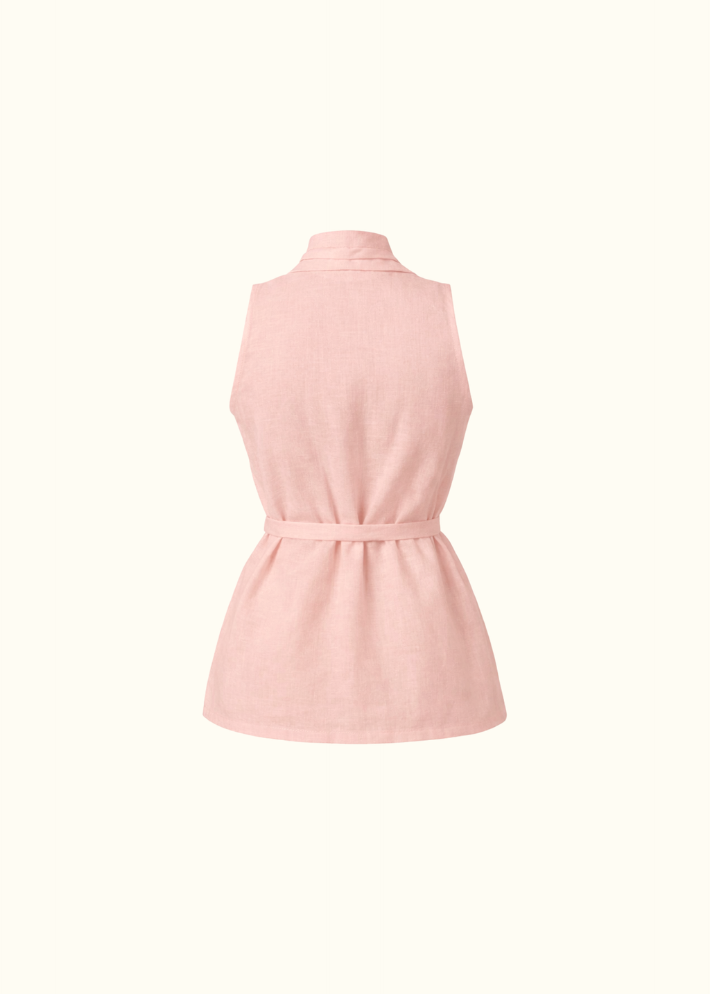 Crossed Vest - Dusty Rose