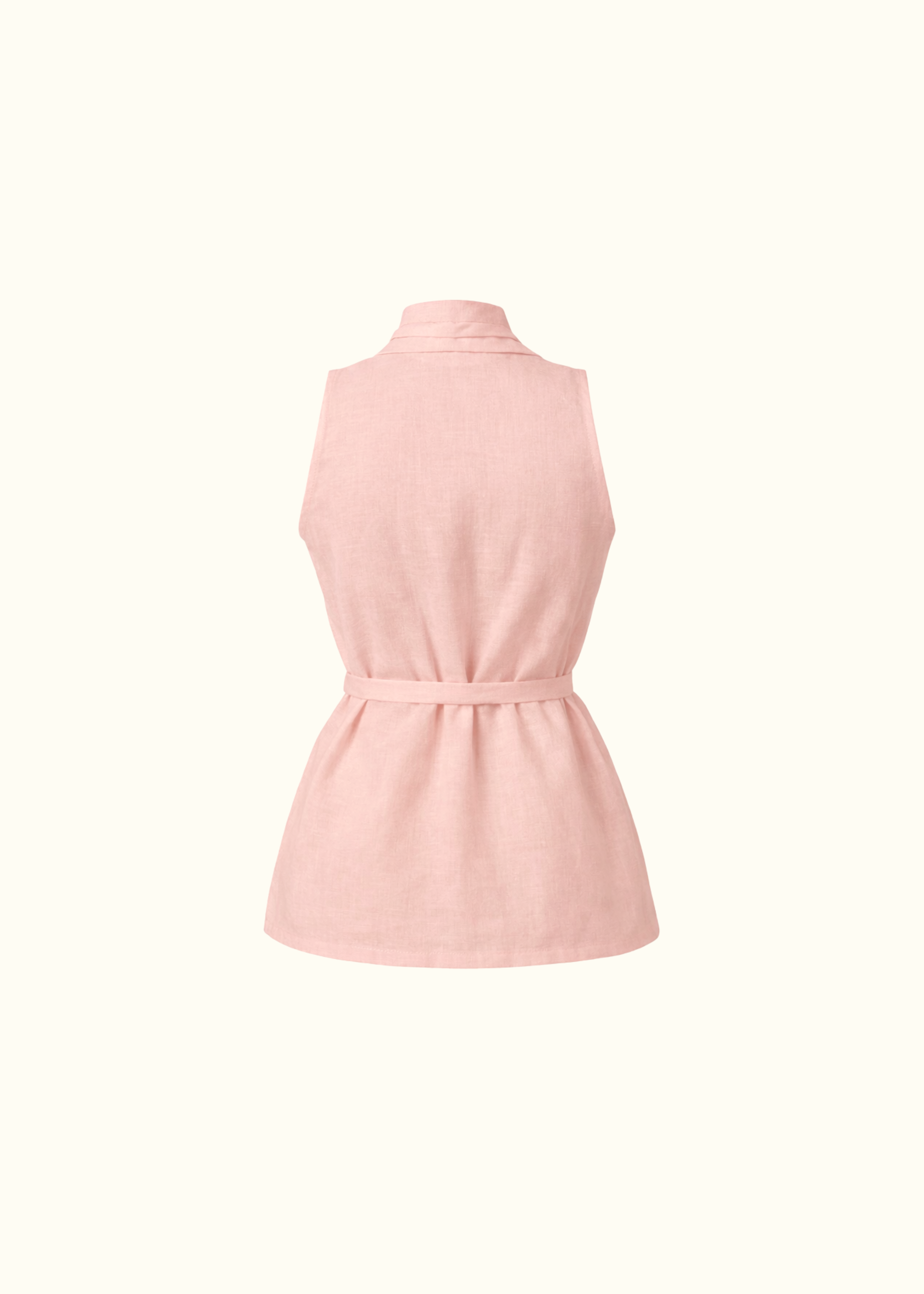 Crossed Vest - Dusty Rose