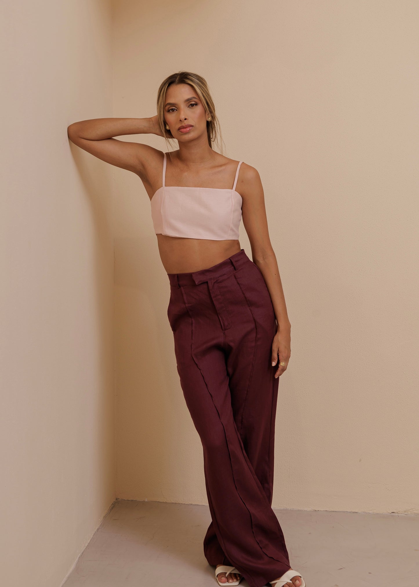 FOLD PANT - BURGUNDY