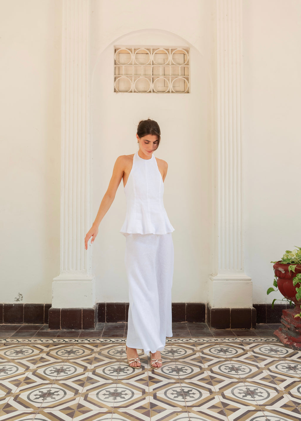 Midi Skirt - Coconut White