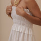 SHIRING DRESS IVORY