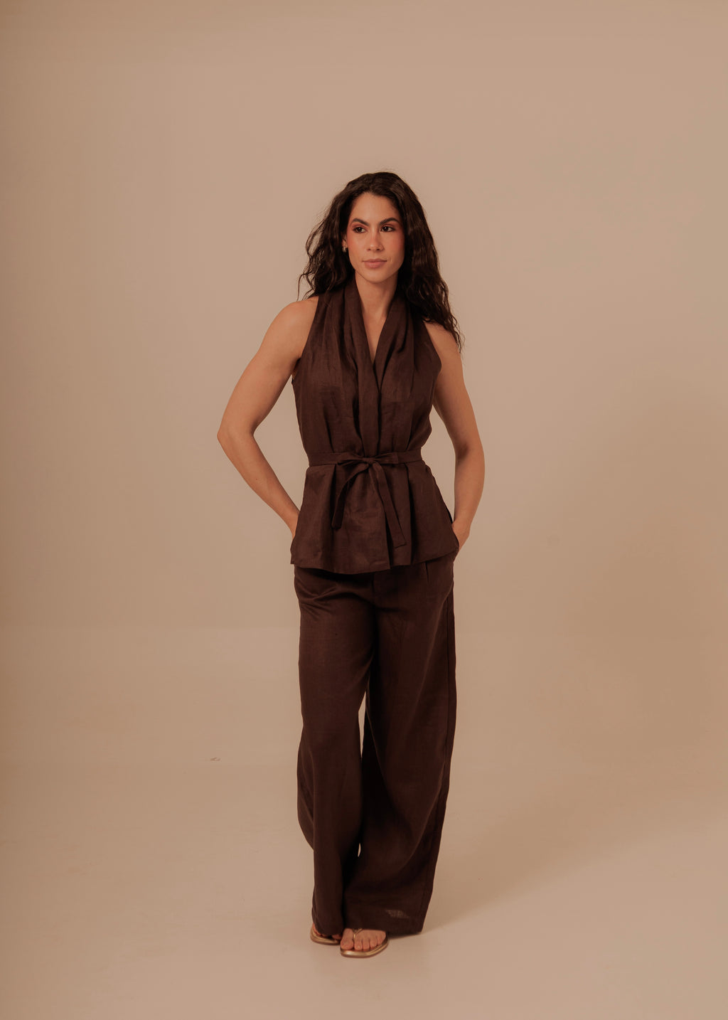 Crossed Set - Deep Brown