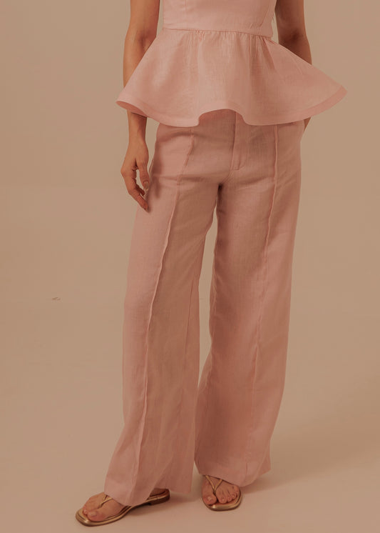 Fold Pants - Dusty Rose