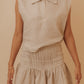 FOLD SKIRT - SAND