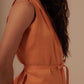 CROSSED VEST - TANGERINE