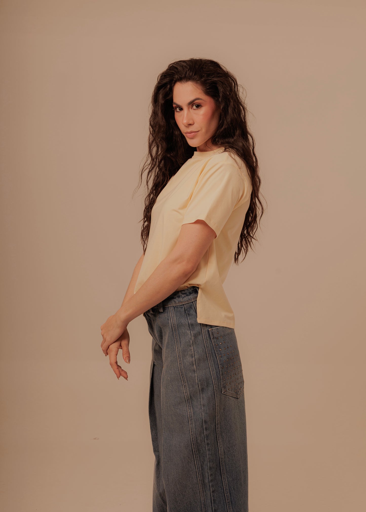 Lady Boss T Shirt - Butter Yellow