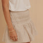 FOLD SKIRT - SAND