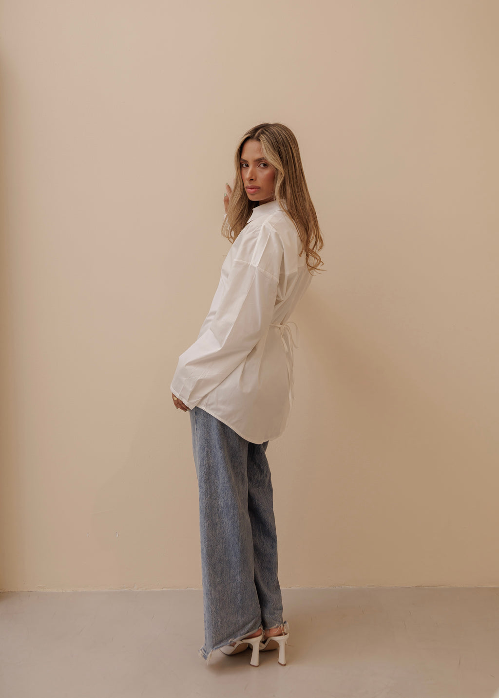 Oversized Shirt- Ivory