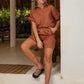 V NECK SET - ESPRESSO