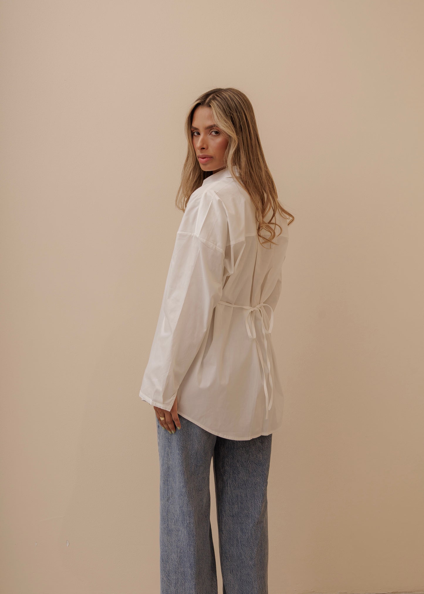 MOM'S OVERSIZED SHIRT - IVORY