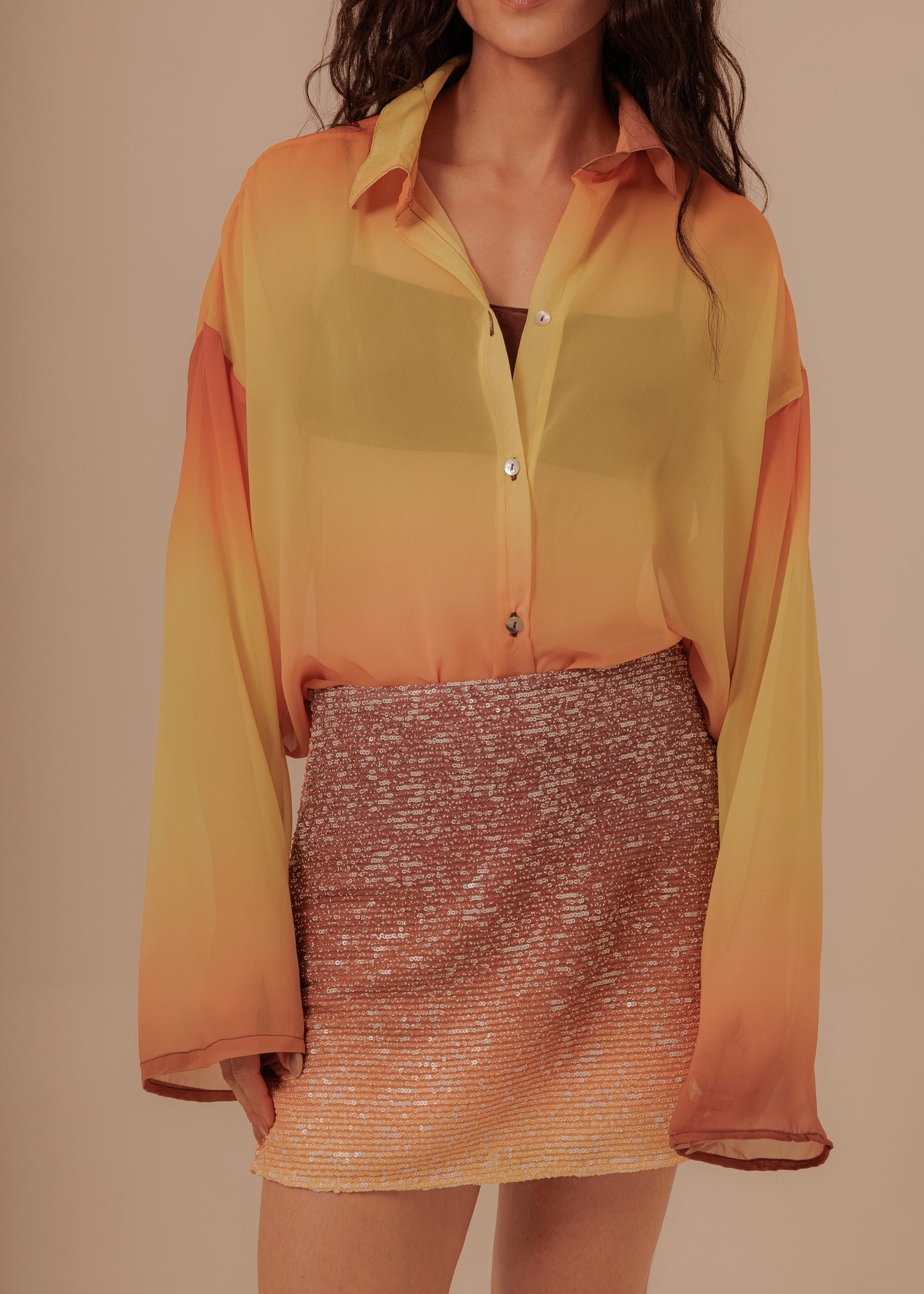 BEACH SUNSET MINI SKIRT - GLOW