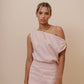 OFF SHOULDER DRESS - DUSTY ROSE