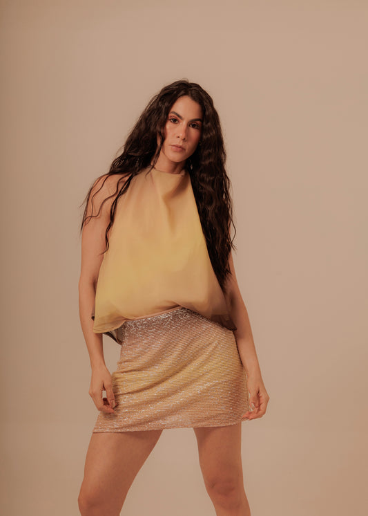 HIGH NECK DESERT SUNSET TOP