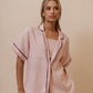 LINEN SHIRT - DUSTY ROSE