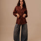 Oversized Shirt- Deep Brown
