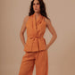 SUIT PANTS - TANGERINE