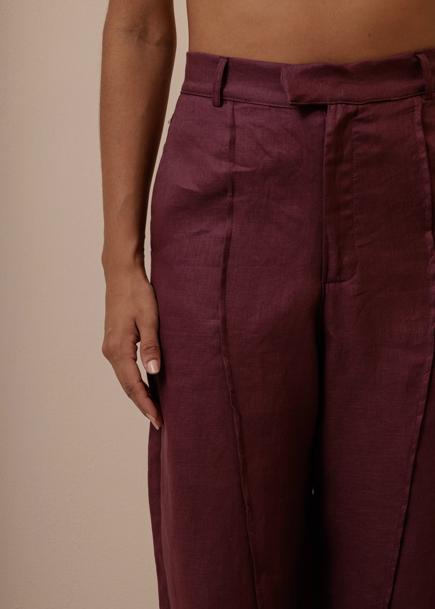 FOLD PANT - BURGUNDY