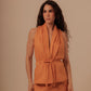 CROSSED VEST - TANGERINE