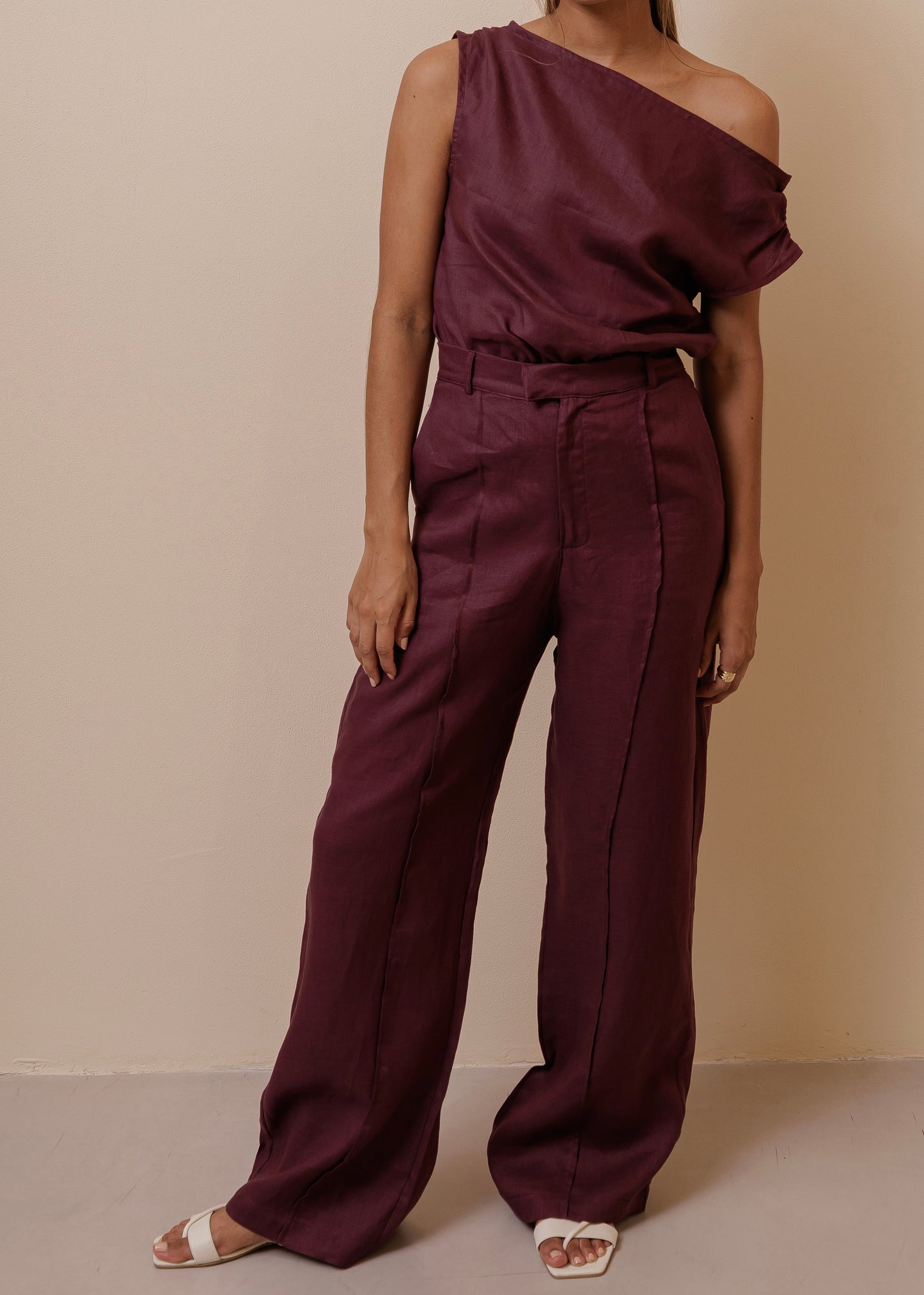 FOLD PANT - BURGUNDY