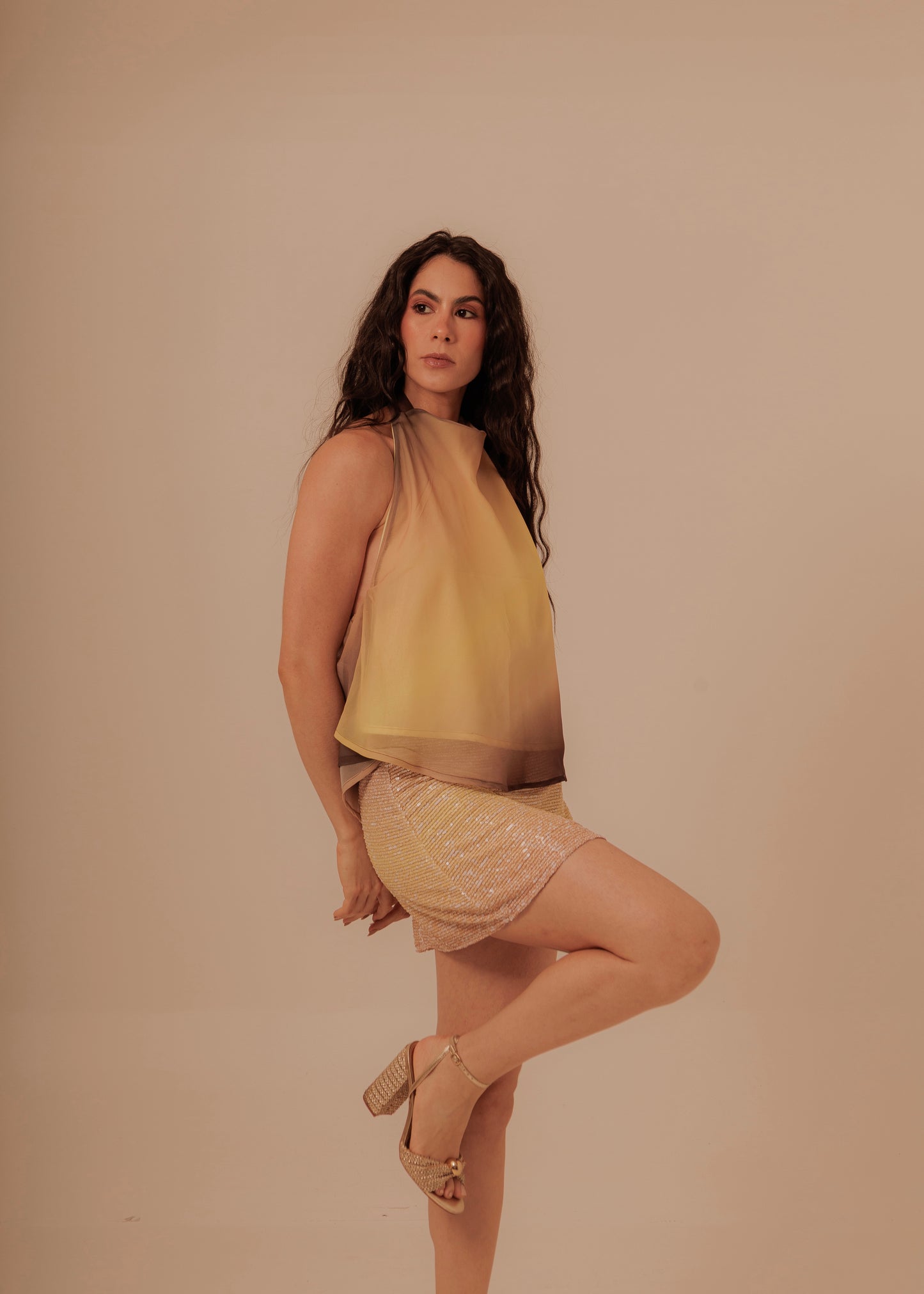 HIGH NECK DESERT SUNSET TOP