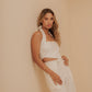 BACK BOW TOP-IVORY