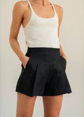 The Wide Leg Shorts - Black