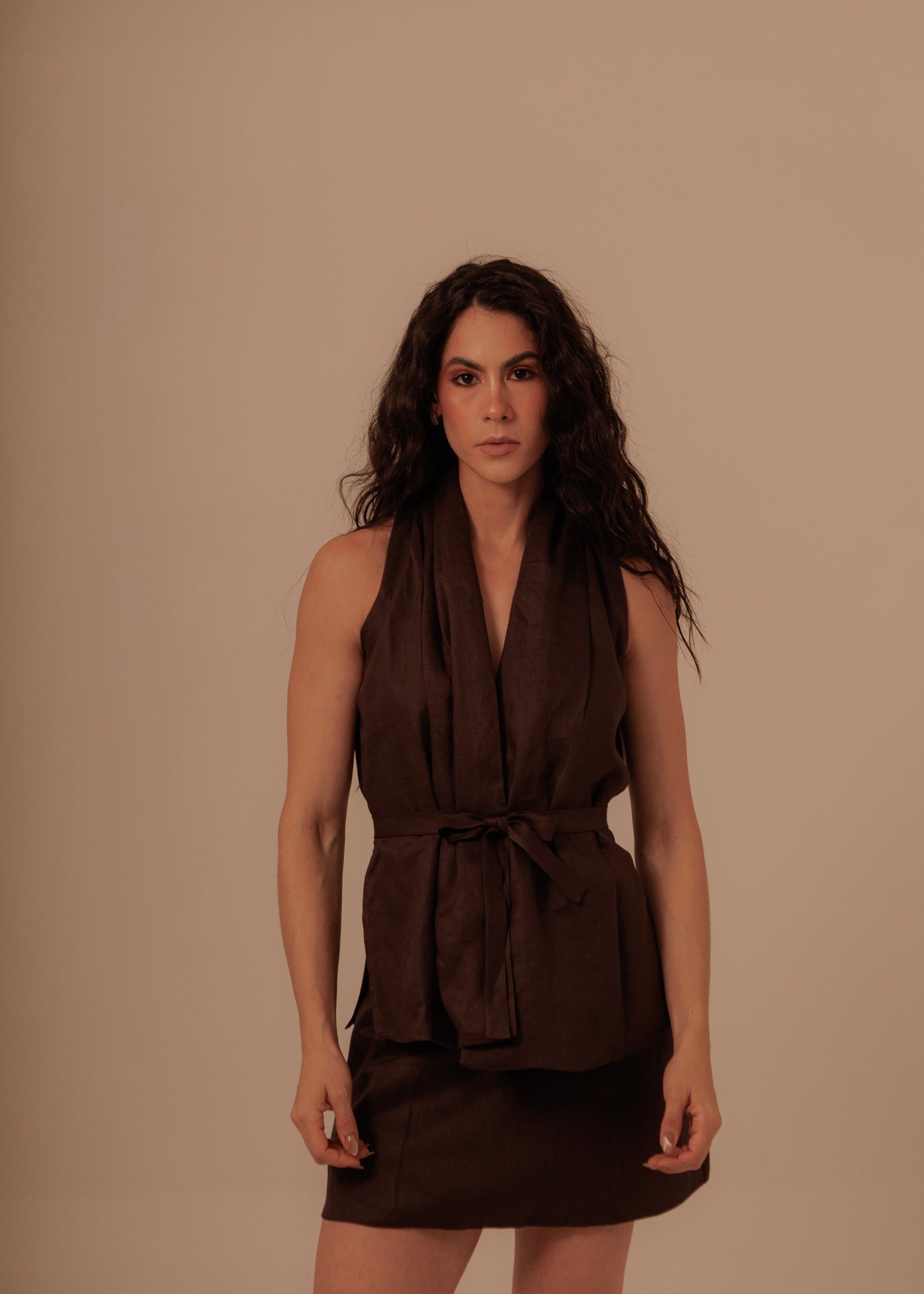 CROSSED SET - DEEP BROWN