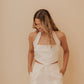 BACK BOW TOP-IVORY
