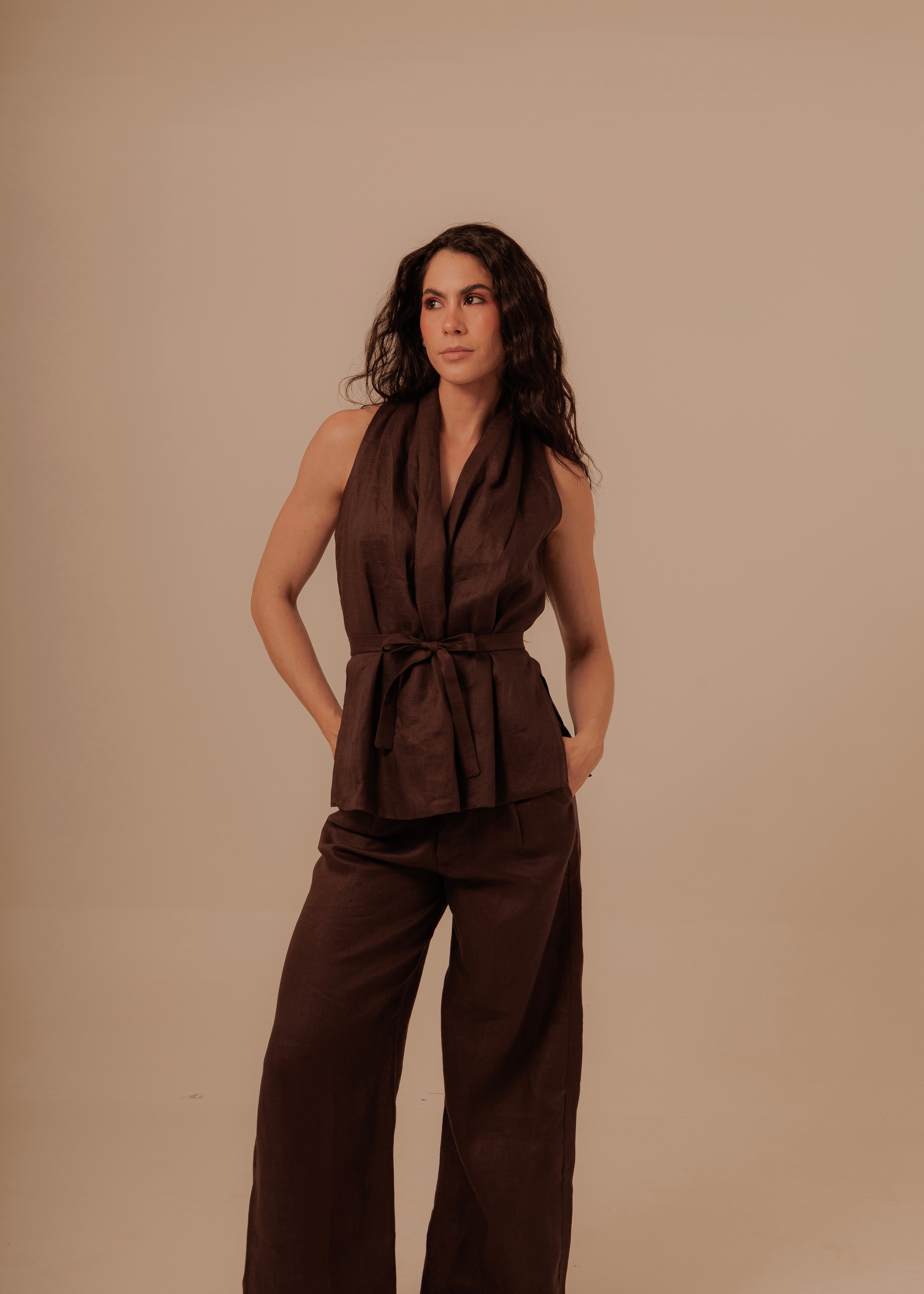 Crossed Set - Deep Brown