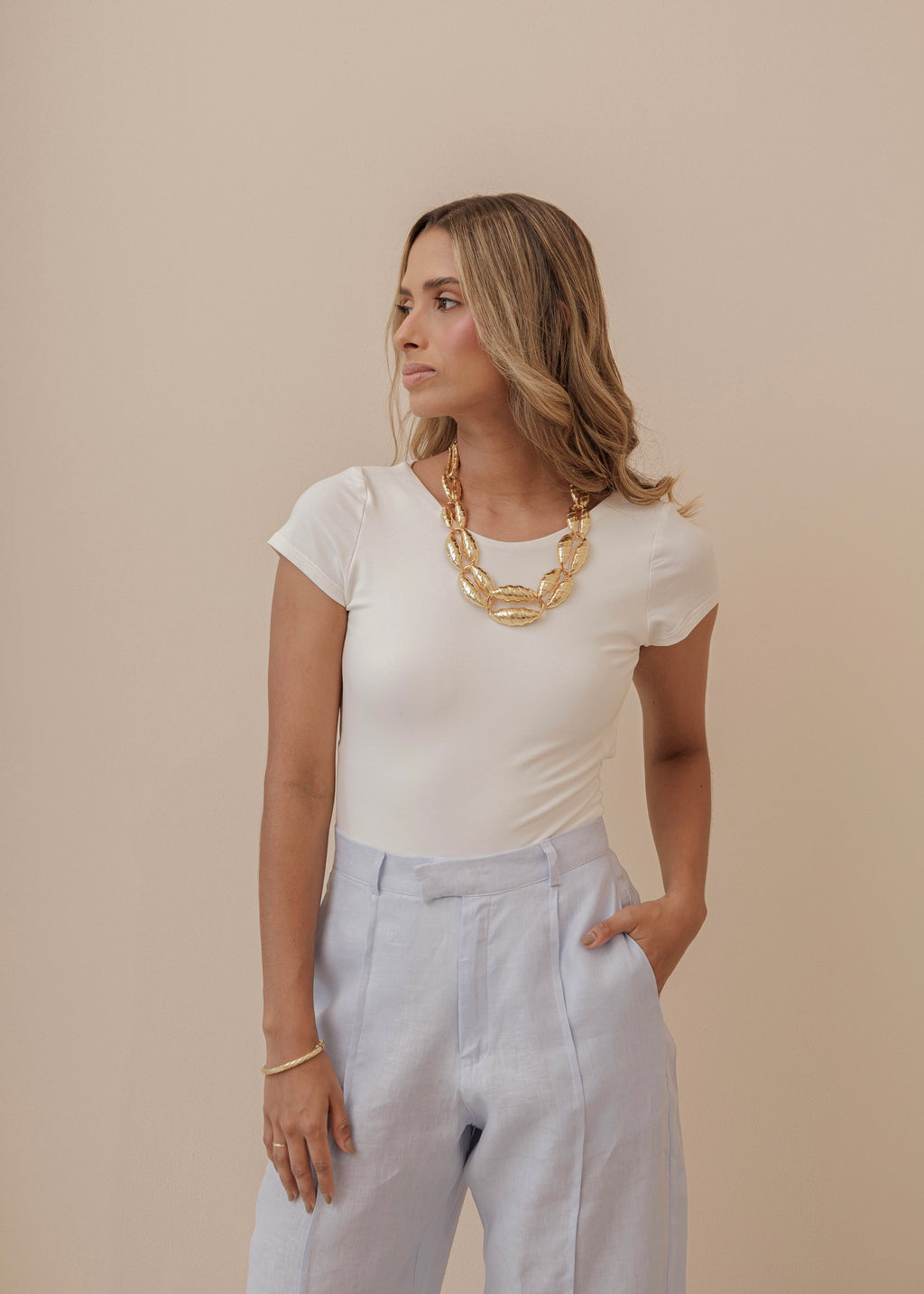 Shaped Cotton Body - Ivory