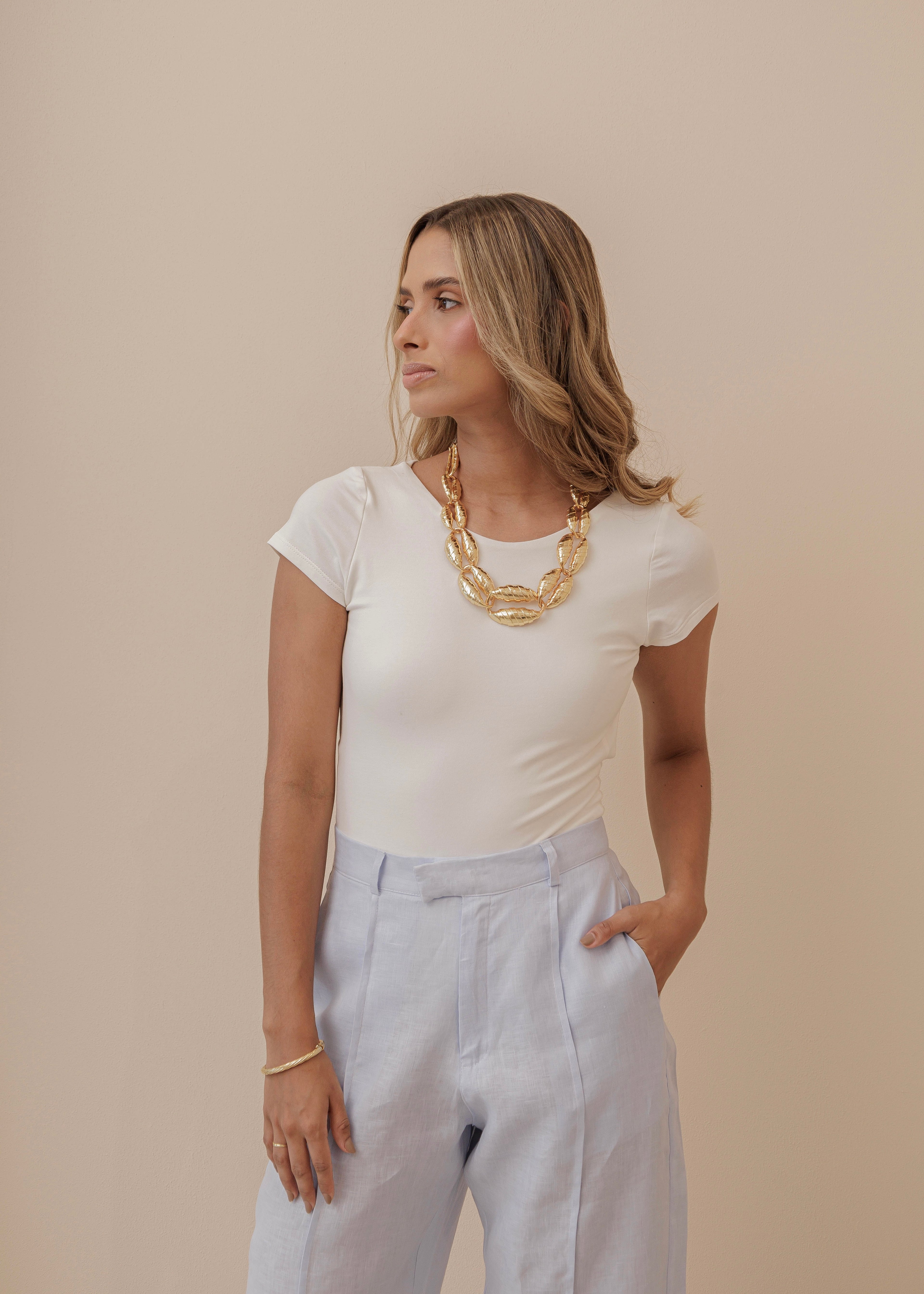 Shaped Cotton Body - Ivory