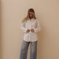 MOM'S OVERSIZED SHIRT - IVORY