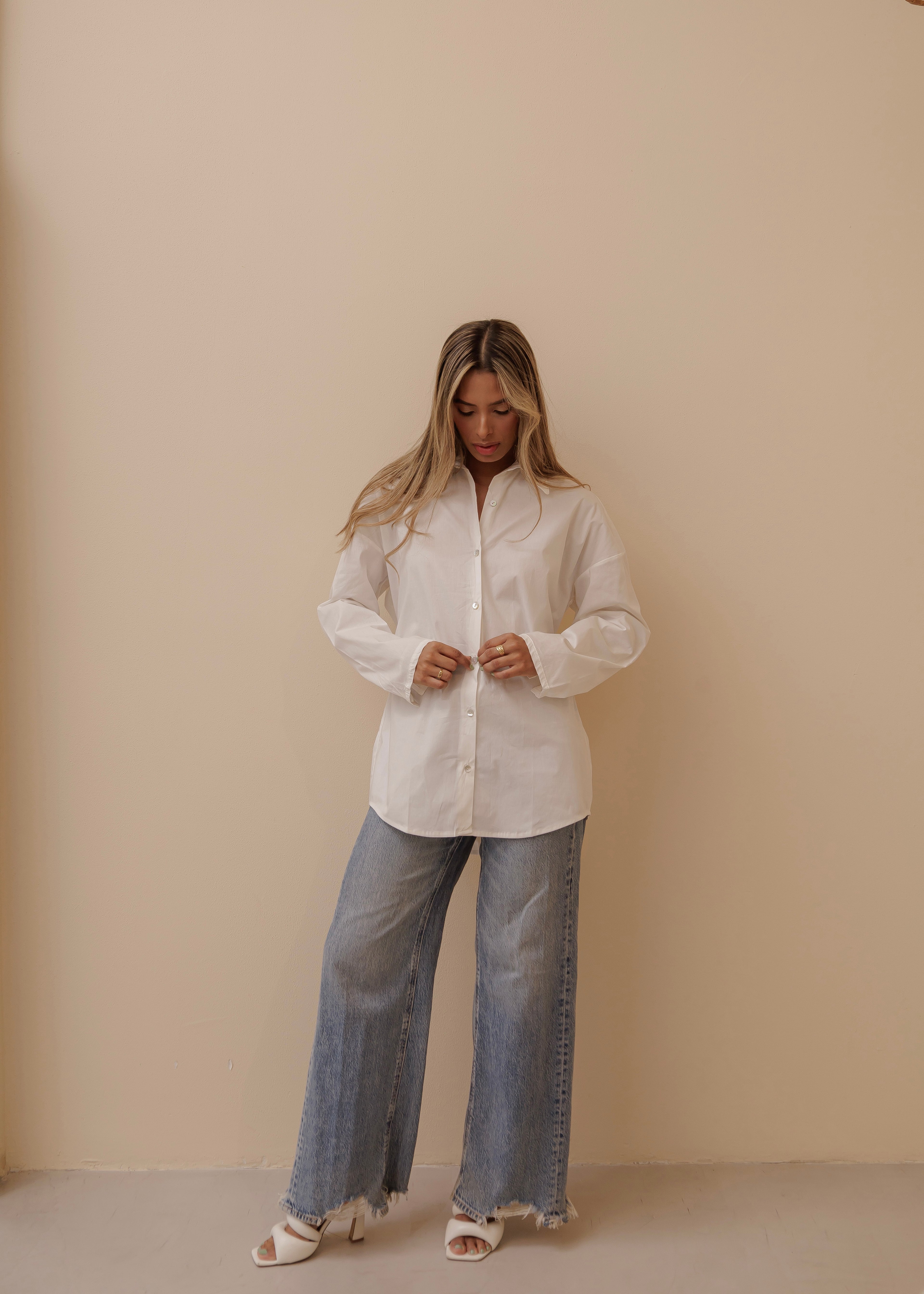 Oversized Shirt- Ivory