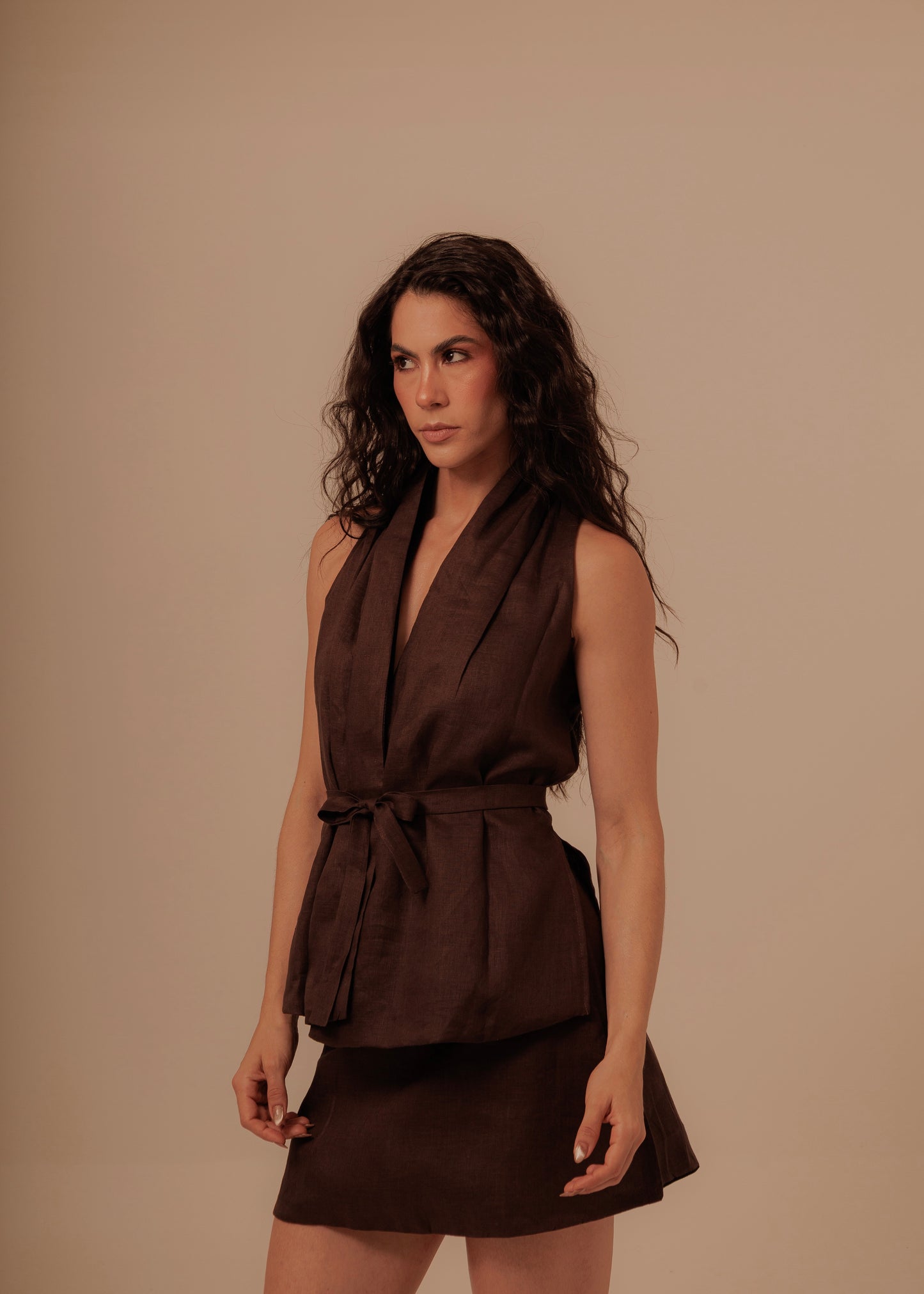 CROSSED SET - DEEP BROWN