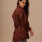 Oversized Shirt- Deep Brown