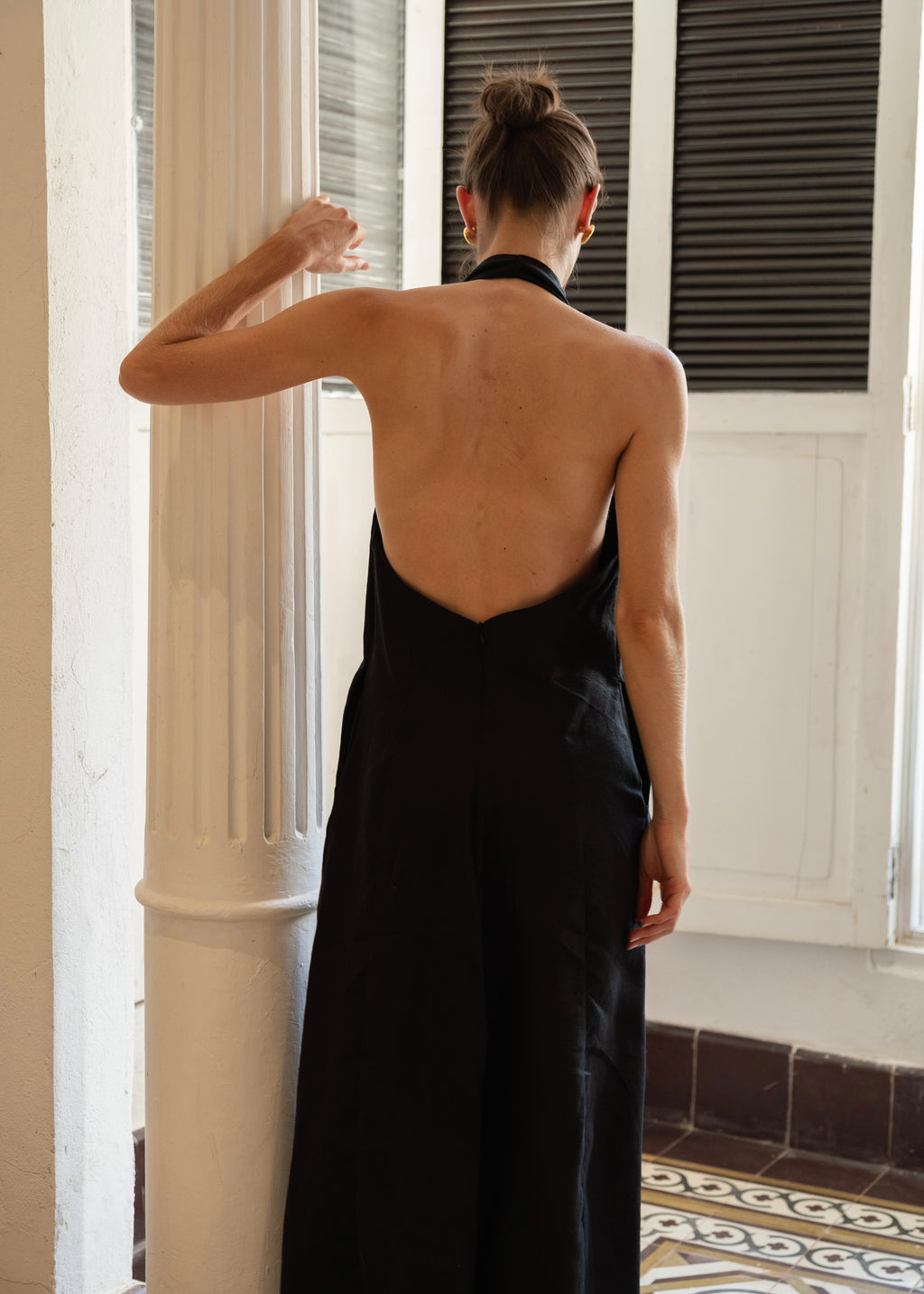 One of a Kind Midi Dress- Black