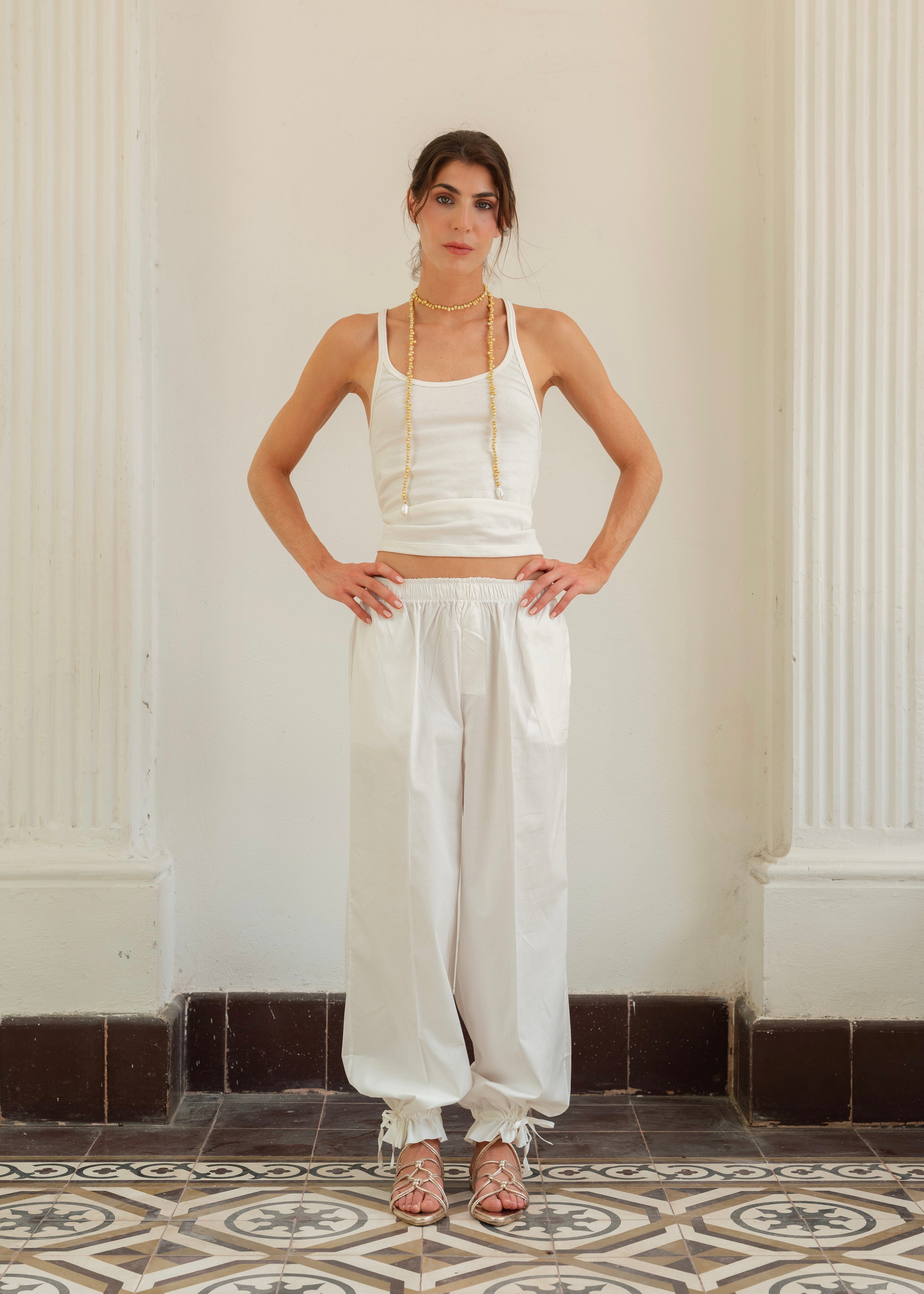 Fitted Tank Top - Ivory