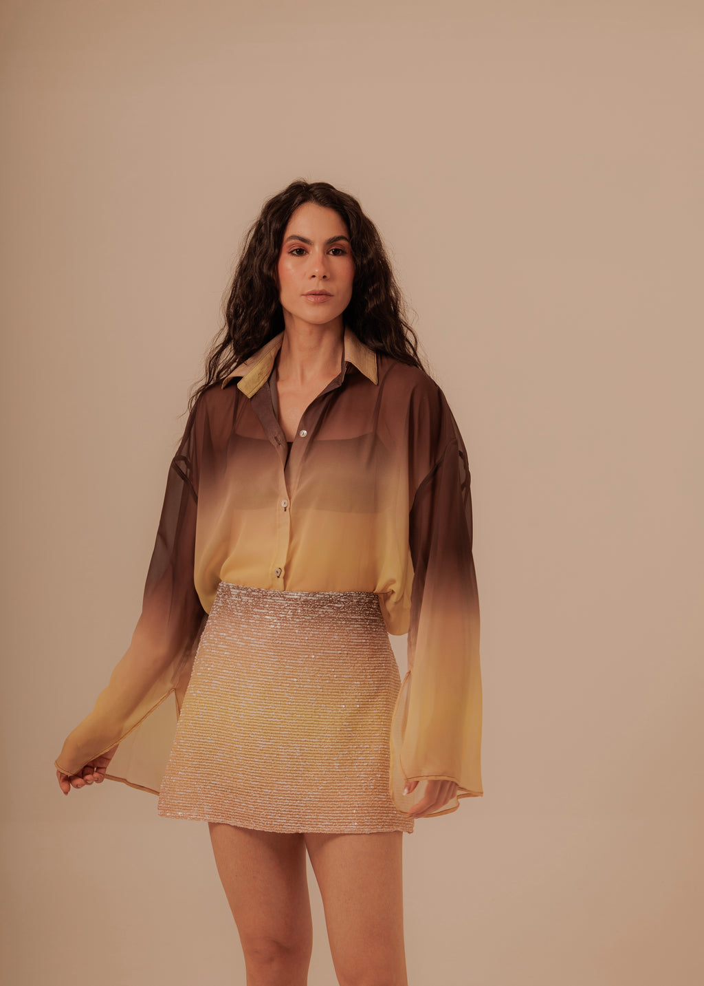 Desert Sunset Mini Skirt - Glow