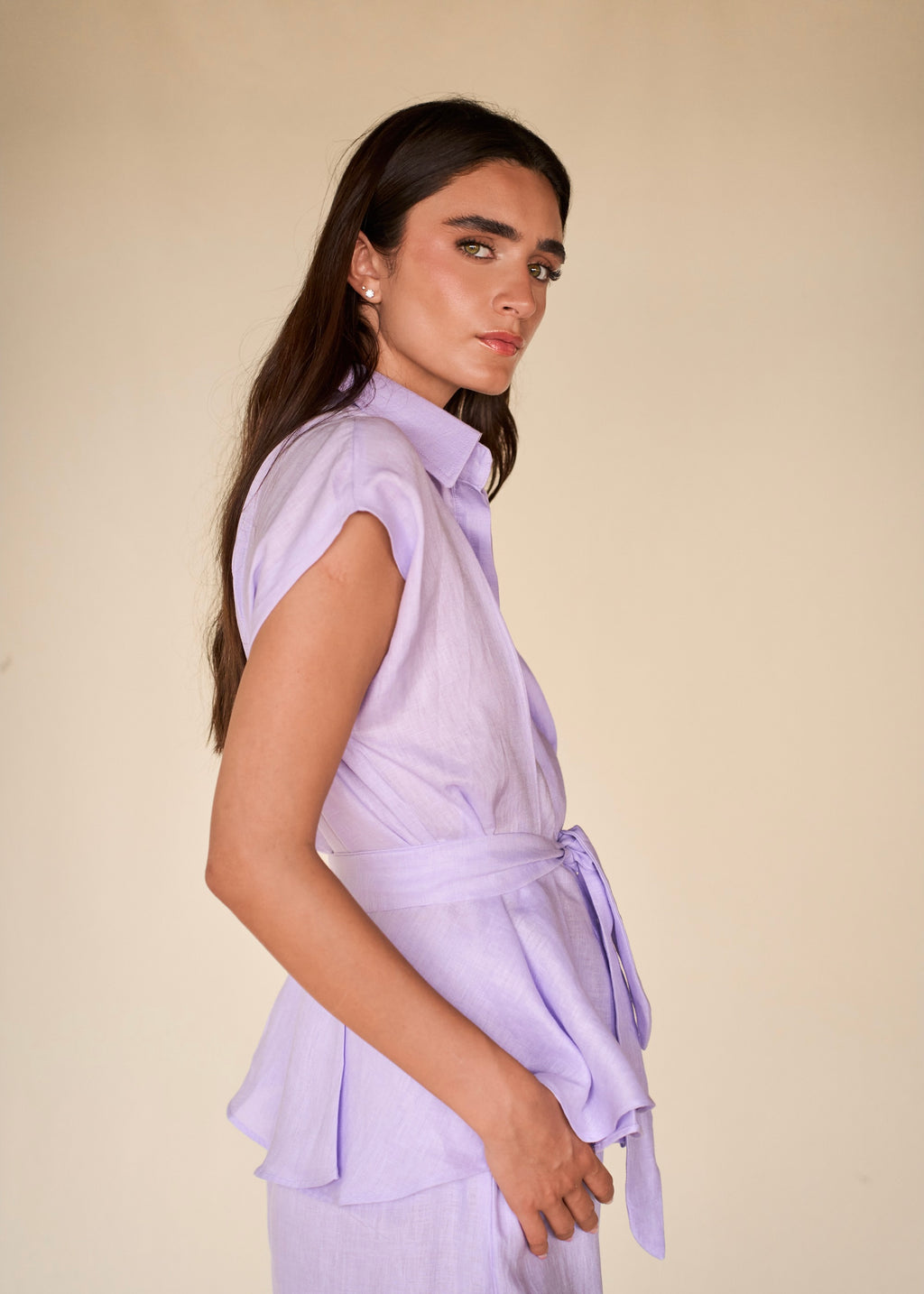 Wrapped Blouse - Soft Lavender