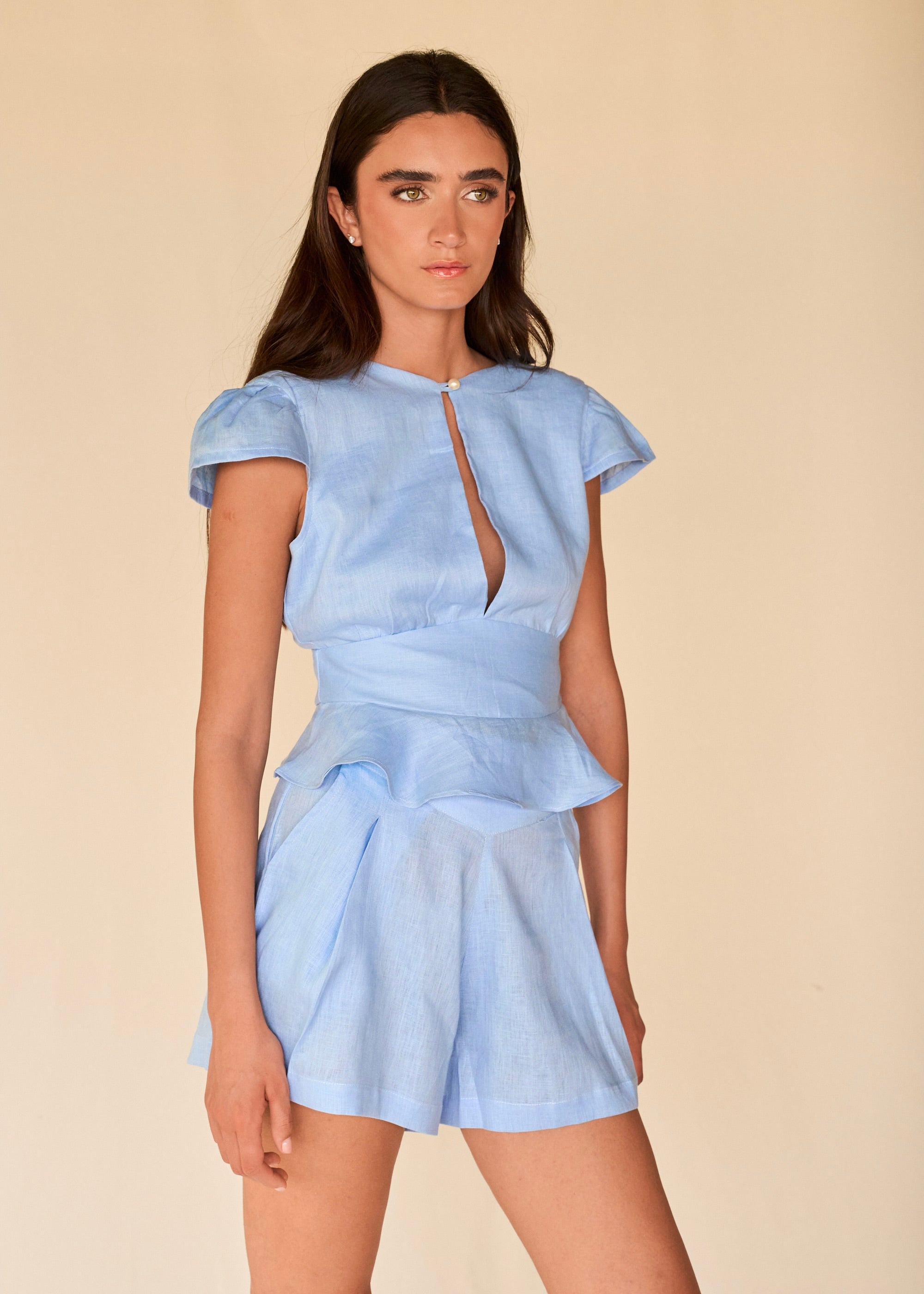 Morning Top - Medium Blue