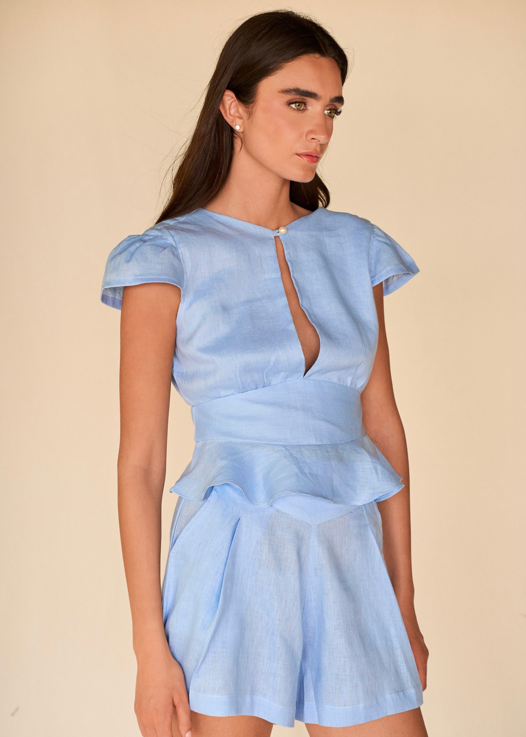 Morning Top - Medium Blue