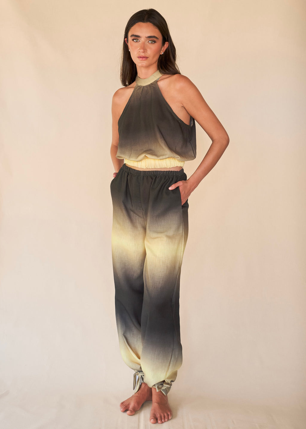 Parachute Pants - Green Sunrise