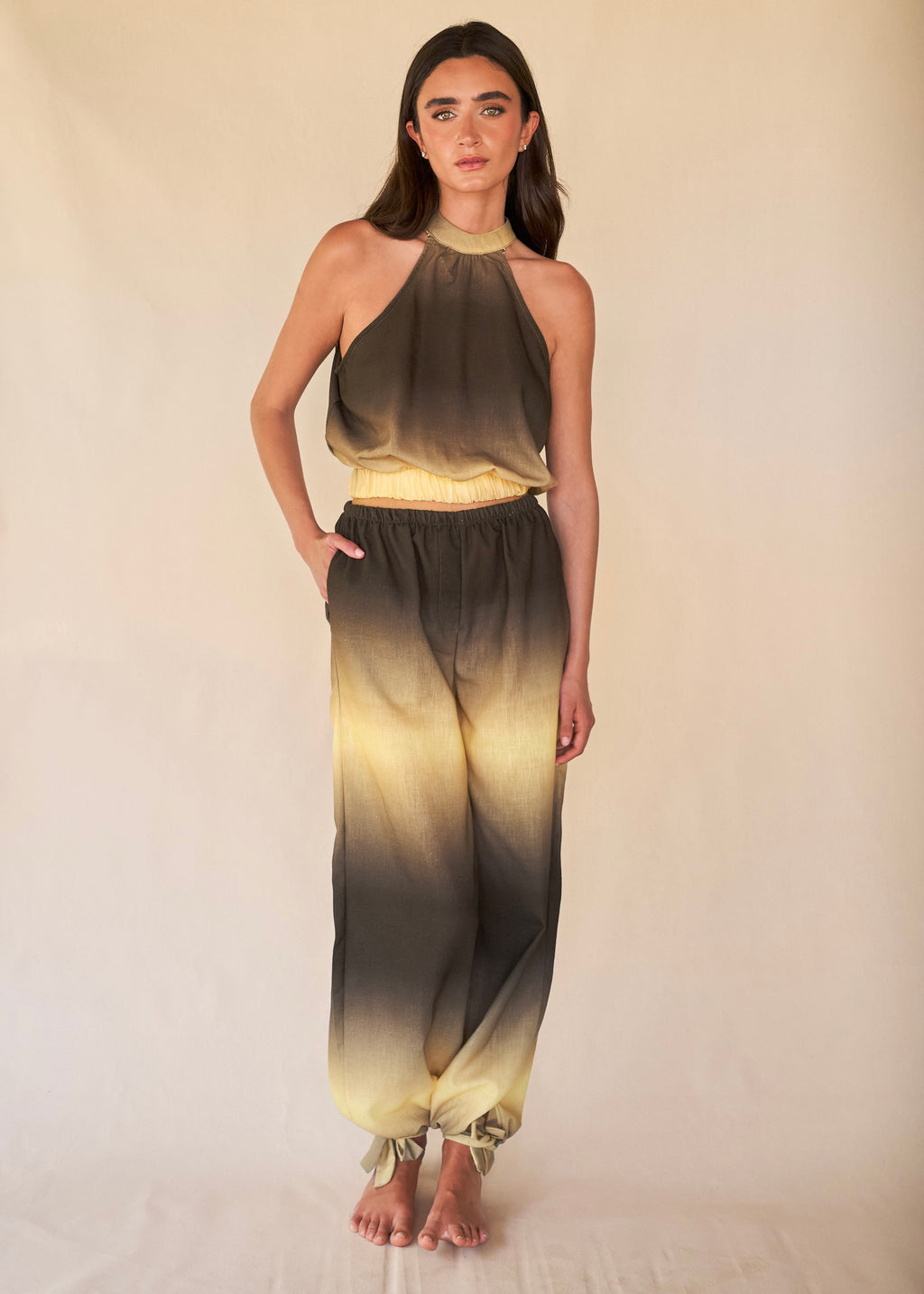Parachute Pants - Green Sunrise