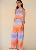 Wide Leg Pants - Orange Sunrise